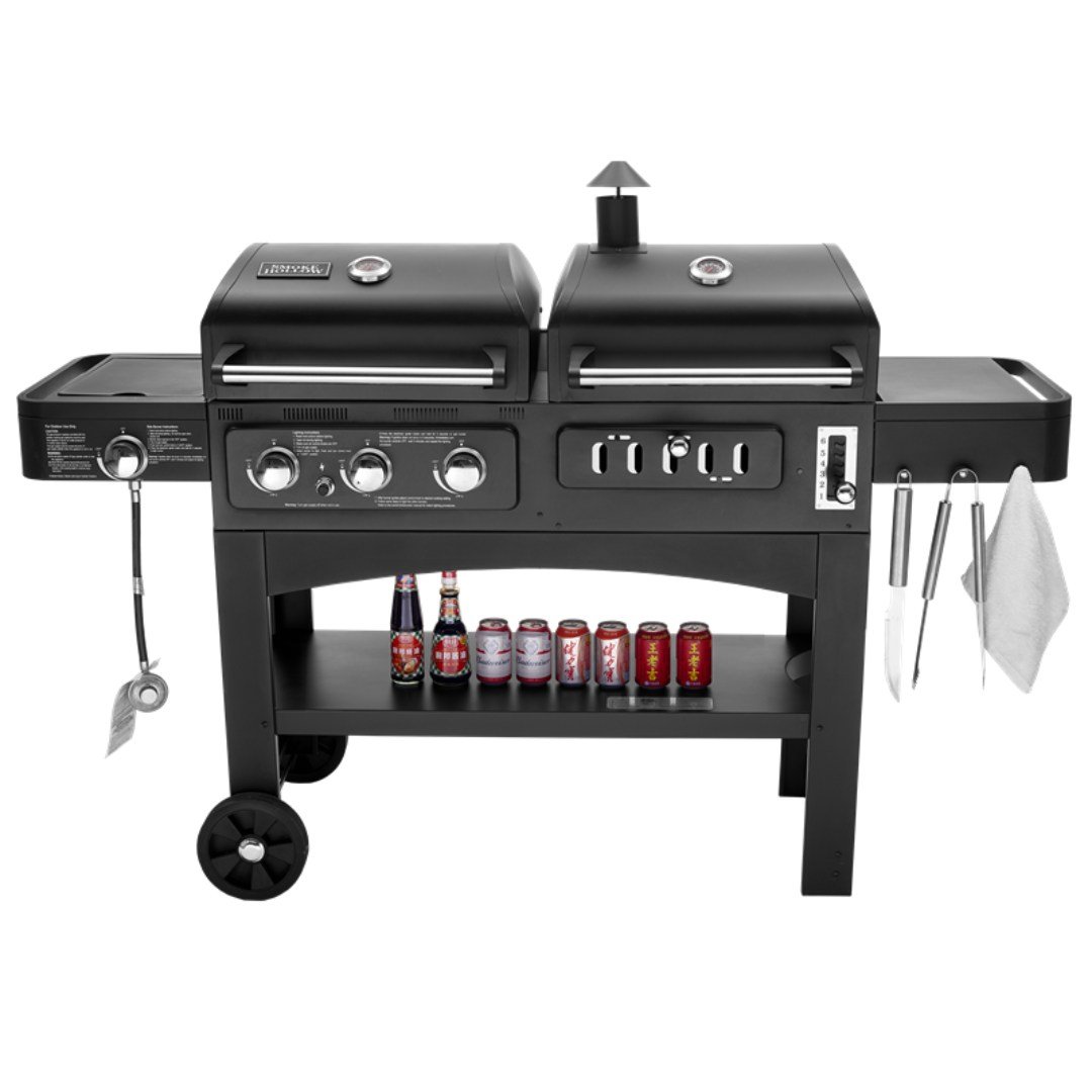 Double Barbeque Grill – Gas Grill & Charcoal Grill
