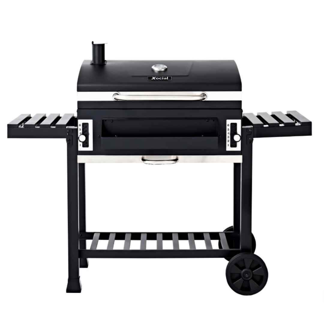 BBQ/Grill Double Tray Korean – Xocial – Fuel (Charcoal) – ideal for Garden, Patio, Camping & Backyard